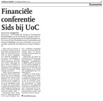 Financiële conferentie Sids bij UoC